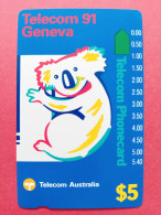 Australia Telstra Anritsu For Geneva Telecom 91 Koala 5$ 1991 Mint ICM2-2 (A30623 - Australië