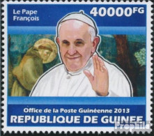 Guinea 10192 (kompl. Ausgabe) Postfrisch 2013 Papst Franziskus - Guinée (1958-...)