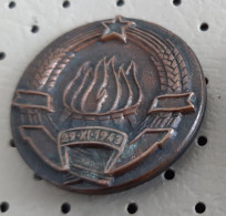 Socialist Federal Republic Of Yugoslavia 29.11.1943 Coat Of Arms Flag Blason Vintage  Pin - Städte