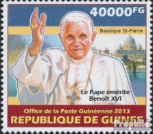 Guinea 10188 (kompl. Ausgabe) Postfrisch 2013 Benedikt XVI - Guinea (1958-...)
