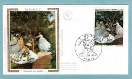 FDC France 1972 - Monet - Femmes Au Jardin - YT 1703 - Paris - 1970-1979