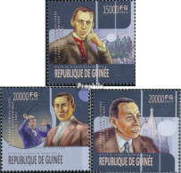 Guinea 10015-10017 (kompl. Ausgabe) Postfrisch 2013 Sergej Rachmaninow - República De Guinea (1958-...)