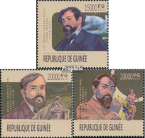 Guinea 10012-10014 (kompl. Ausgabe) Postfrisch 2013 Claude Debussy - Guinea (1958-...)