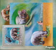 Guinea Block 2370 (kompl. Ausgabe) Postfrisch 2014 Nilpferd - República De Guinea (1958-...)