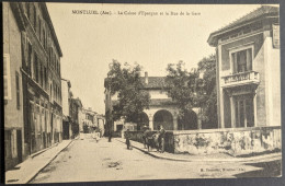 Montluel La Caisse D'Epargne & La Rue De La Gare - Montluel