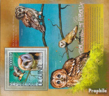 Guinea Block 2363 (kompl. Ausgabe) Postfrisch 2014 Eulen - Guinee (1958-...)