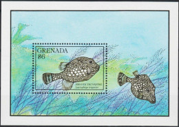 Grenada - 1990 - Fishes - Yv Bf 240 - Fishes