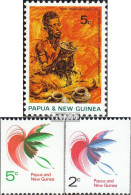 Papua-Neuguinea 165,166,202 (kompl.Ausg.) Postfrisch 1969/1971 ILO, Paradiesvögel - Papouasie-Nouvelle-Guinée