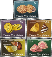 Papua-Neuguinea 422-426 (kompl.Ausg.) Postfrisch 1981 Landschnecken - Papoea-Nieuw-Guinea