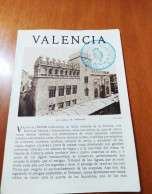 Folleto Patronato Nacional Del Turismo Valencia. Sello Oficina De Información Malaga - Dépliants Touristiques
