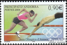 Andorra - Französische Post 619 (kompl.Ausg.) Postfrisch 2004 Sport - Neufs