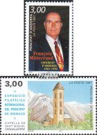 Andorra - Französische Post 505,517 (kompl.Ausg.) Postfrisch 1997 Mitterrand, Philatelie - Libretti
