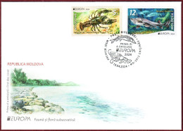 Moldova 2024 FDC "Europa" Underwater Flora And Fauna.Quality:100% - Moldova