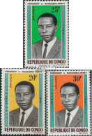 Kongo (Brazzaville) 68-70 (kompl.Ausg.) Postfrisch 1965 Präsident Massamba Debat - Nuevas/fijasellos