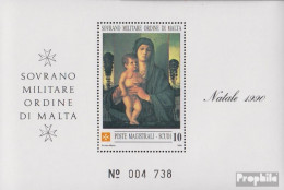 Malteserorden (SMOM) Kat-Nr.: Block28 (kompl.Ausg.) Postfrisch 1990 Weihnachten - Malta (Orden Von)