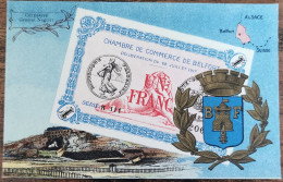 CARTE POSTALE Billet 1 Franc Chambre De Commerce De BELFORT - Territoire De Belfort - Belfort – Le Lion