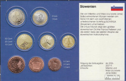 Slowenien SLO1- 3 2007 Stgl./unzirkuliert 2007 Kursmünze 1, 2 Und 5 Cent - Eslovenia