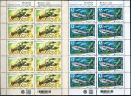 Moldova 2024 "Europa" Underwater Flora And Fauna.2 Sheets Quality:100% - Moldavie