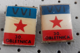Flag Of Socialist Federal Republic Of Yugoslavia Coat Of Arms Flag Blason Vintage  Pins - Città