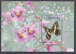 2007 Lesotho 1986/B209 Butterflies - Farfalle