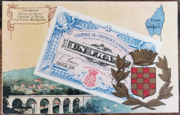 CARTE POSTALE Billet 1 Franc Chambre De Commerce D'ANNONAY - Ardèche - Annonay