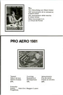 Schweiz Pro Aero - Briefmarken (Abbildungen)