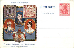 Badens Erste Briefmarke - Ganzsache - Sellos (representaciones)