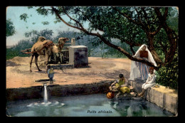 SCENES ET TYPES - SAHARA - LEHNERT ET LANDROCK - PUITS AFRICAIN - CARTE COLORISEE - África