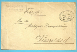 Brief Verzonden VIELSALM Met Treinstempel (ambulant)  LUTTICH-TROIS-PONTS / BAHNPOST / Z 658 - OC1/25 Gobierno General