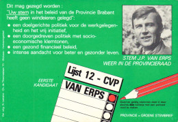 CVP Van Erps J P Eerste Kandidaat (lijst 12) Anno 19?? ( Zie Foto's ) Verso = St Pieters Woluwe In 1912 - Partiti Politici & Elezioni