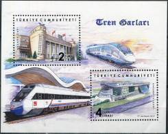 TURKEY - 2019 - SOUVENIR SHEET MNH ** - Train Stations: Ankara - Nuovi