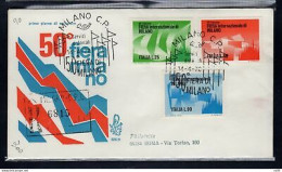 Italia FDC Venetia 1972 Fiera Di Milano  Viaggiata Racc. Per L'Italia - FDC