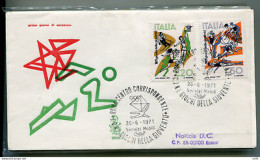 Italia FDC Venetia 1971 Giochi Della Gioventù  Viaggiata  Per L'Italia - FDC