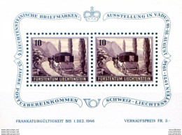 Esposizione Filatelica Di Vaduz 1946. - Blokken