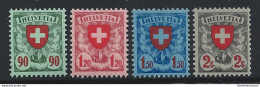 1924 SVIZZERA - Croce E Scudo , N° 208/211 ,  4 Valori , MNH** - Other & Unclassified