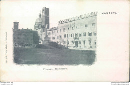 P128 Cartolina Mantova Citta'  Piazza Sordello Inizio 900 - Mantova