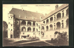 AK Landshut, Burg Trausnitz Schlosshof  - Landshut