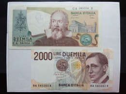 REPUBBLICA - 2000 Lire Di Galilei E Marconi - Banconote F.D.S. + Spese Postali - 2000 Liras