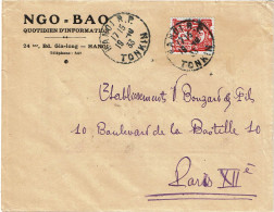 LPP15 -  INDOCHINE LETTRE HANOI / PARIS 19/10/1933 - Lettres & Documents