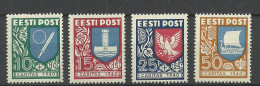 Estland Estonia Estonie 1940 CARITAS Michel 152 - 155 * - Estonie