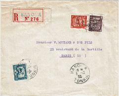 LPP15 -  INDOCHINE LETTRE RECOMMANDEE HANOI / PARIS 6/12/1935 - Lettres & Documents