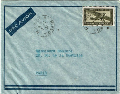 LPP15 -  INDOCHINE LETTRE AVION  HANOI / PARIS 2/7/1937 - Covers & Documents