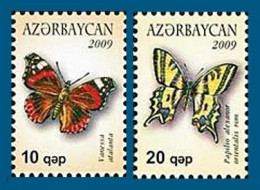 2009 Azerbaijan 765-766 Butterflies - Mariposas