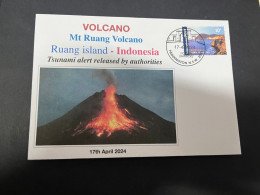 20-4-2024 (2 Z 33) Indonesia - Volcano Eruption In Ruang Island On 17 April 2024 + Tsunami Alert - Volcanes