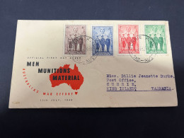 20-4-2024 (2 Z 33) Australia FDC Cover - 1940 - Australian Armed Forces (posted From Currie - Tasmania) - FDC