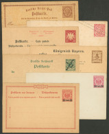 GERMANY: 7 Old Unused Postal Stationeries, One Of Colonies, Etc., Very Fine General Quality! - Andere & Zonder Classificatie