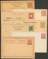 GERMANY: 7 Old Unused Postal Stationeries, One Of Colonies, Etc., Very Fine General Quality! - Otros & Sin Clasificación