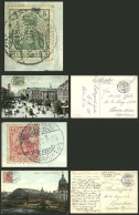 GERMANY: PERFINS ON POSTCARDS: 2 Postcards Sent From Berlin To Argentina In JUN And NOV/1907 Franked With 5Pg. And 10Pg. - Altri & Non Classificati