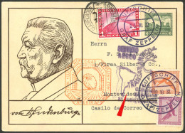 GERMANY: 25/OC/1932 Postal Card Sent To Uruguay, Dispatched Onboard The Zeppelin On The 9th Flight To South America That - Altri & Non Classificati