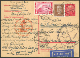 GERMANY: 5/AU/1933 Stuttgart - Uruguay, Card Sent By Zeppelin On The 4th Flight To South America That Year, With Special - Altri & Non Classificati